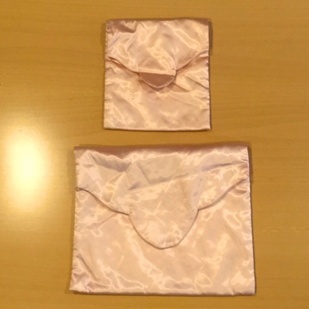 Set of 1940s Silky Satin Lingerie Bags